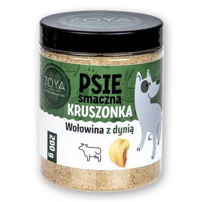PRZYSMAK DLA PSA KRUSZONKA POSYPKA DOSMACZAJĄCA DOSMACZACZ WOŁOWINA Z DYNIĄ 200G ZOYA