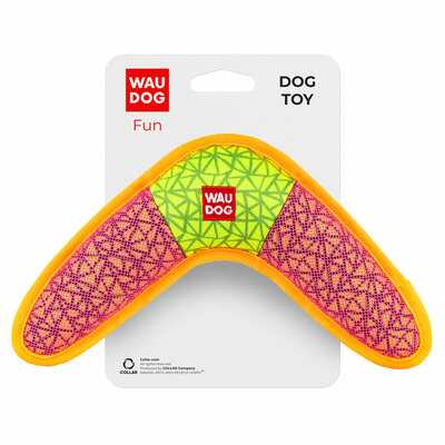 COLLAR WAUDOG BOOMERANG 24 cm x 14 cm PINK