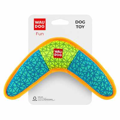 COLLAR WAUDOG BOOMERANG 24cm X 14cm BLUE