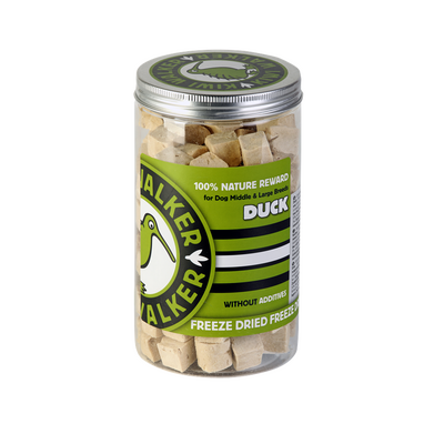 KIWI WALKER 100% KACZKA LIOFIIZOWANE SMACZKI DLA DUŻYCH PSÓW 115G